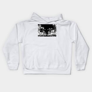 Shinjuku Tokyo Manga Panel Kids Hoodie